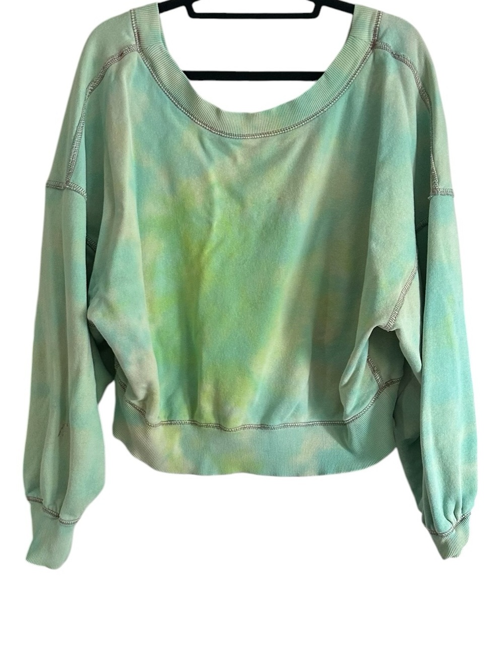 Free People take me back pullover tie dye sweater xl - Picture 4 of 10